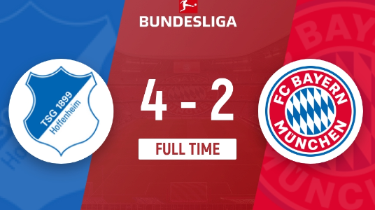 德甲收官-拜仁2-4惨负霍村获第三 拜仁被连追4球,2球在尾声 德甲收官-拜仁2-4惨负霍村获第三 拜仁被连追4球,2球在尾声