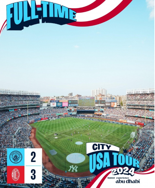 友谊赛-AC米兰3-2送曼城季前赛两连败 科隆博4分钟双响