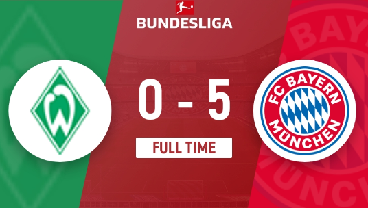 德甲-拜仁5-0轻取不莱梅 奥利斯2射2传凯恩建功 德甲-拜仁5-0轻取不莱梅 奥利斯2射2传凯恩建功