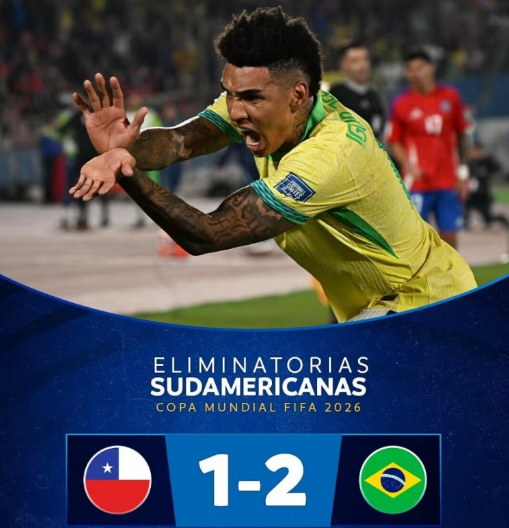 世预赛-巴西2-1智利升第4 巴西开场69秒丢球+连扳两球逆转绝杀