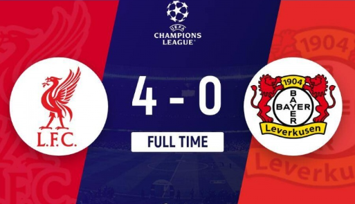 欧冠-利物浦4-0勒沃库森,迪亚斯戴帽,萨拉赫两送助攻 欧冠-利物浦4-0勒沃库森,迪亚斯戴帽,萨拉赫两送助攻