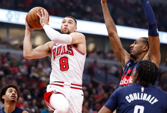 拉文33分 武切维奇23+13 普尔22分 公牛23记三分送奇才5连败