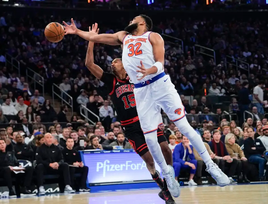 唐斯32+18 布伦森22+12 基迪27+16 尼克斯加时擒牛拒三杀