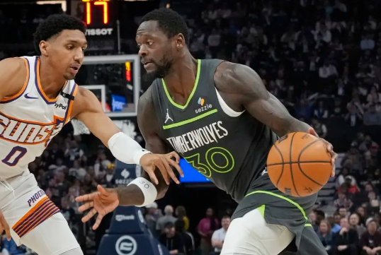 兰德尔25+6+8 杜兰特23+6 布克14中4 森林狼横扫太阳 兰德尔25+6+8 杜兰特23+6 布克14中4 森林狼横扫太阳