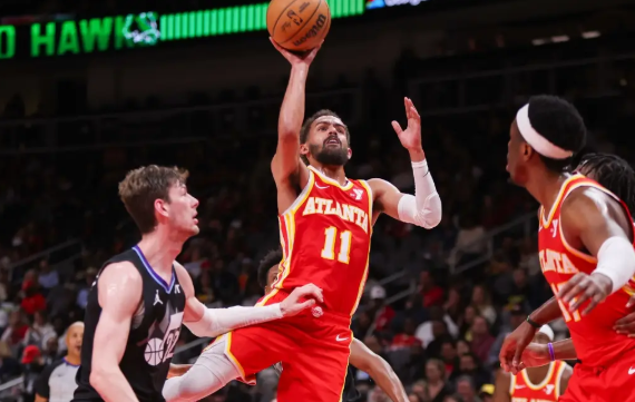 特雷-杨23+15 奥孔武27+12 乔治35分 老鹰轰147分送爵士9连败