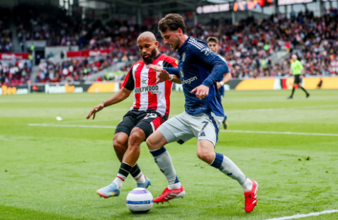 英超-曼联3-4不敌小蜜蜂，加纳乔传射，沙德双响