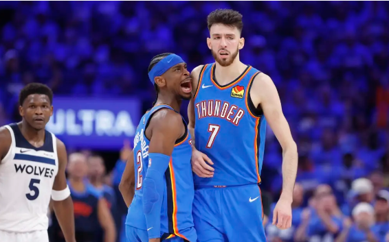 亚历山大38+8 爱德华兹32+9+6 雷霆再擒森林狼2-0领先